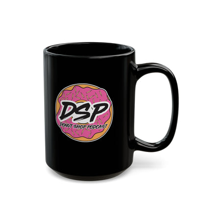 Donut Shop Podcast Black Mug (11oz, 15oz)