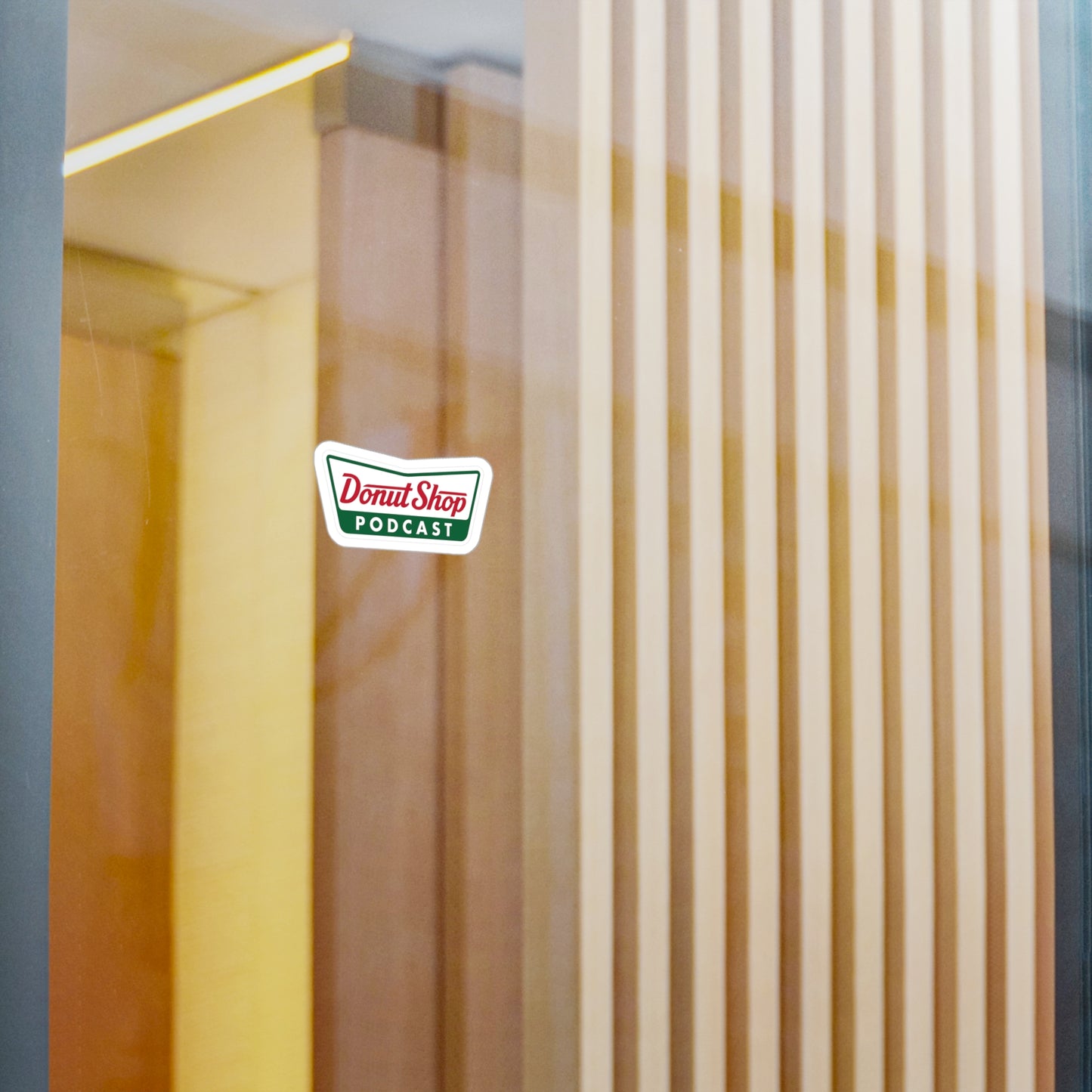 Krispy Donut Shop Podcast Stickers