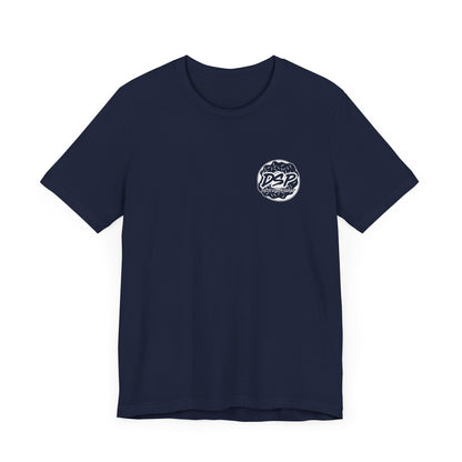 Donut Shop Podcast White Logo Shirt