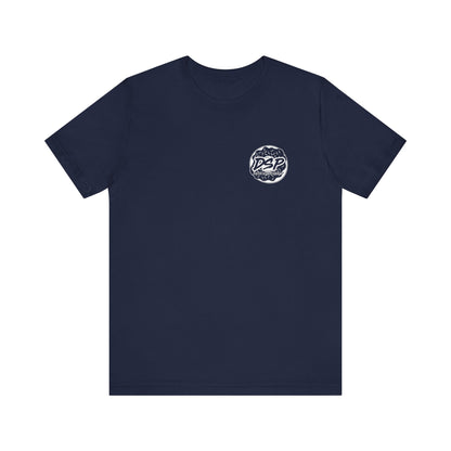 Donut Shop Podcast White Logo Shirt