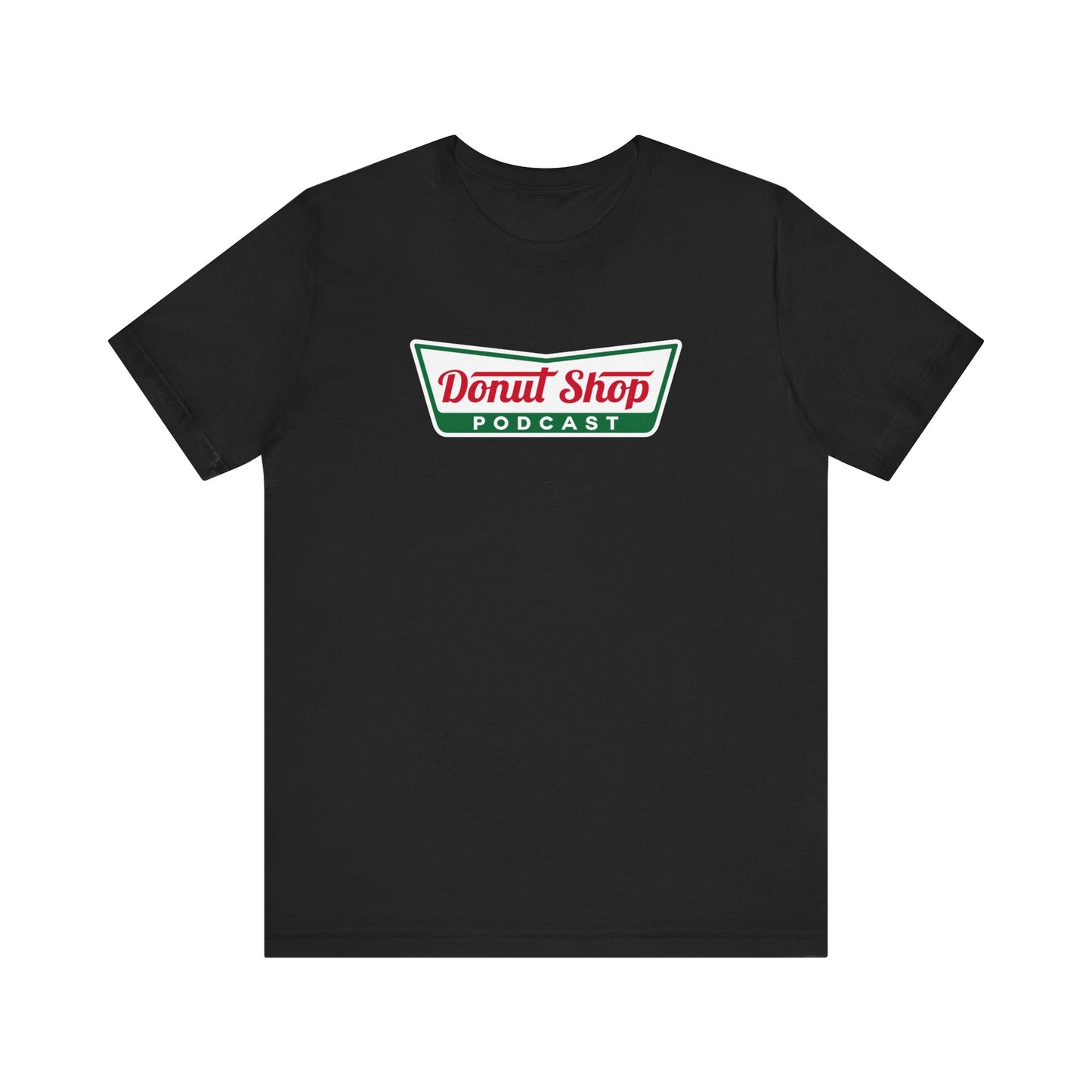 Donut Shop Podcast Unisex Jersey Tee - Parody Logo from a favorite shop