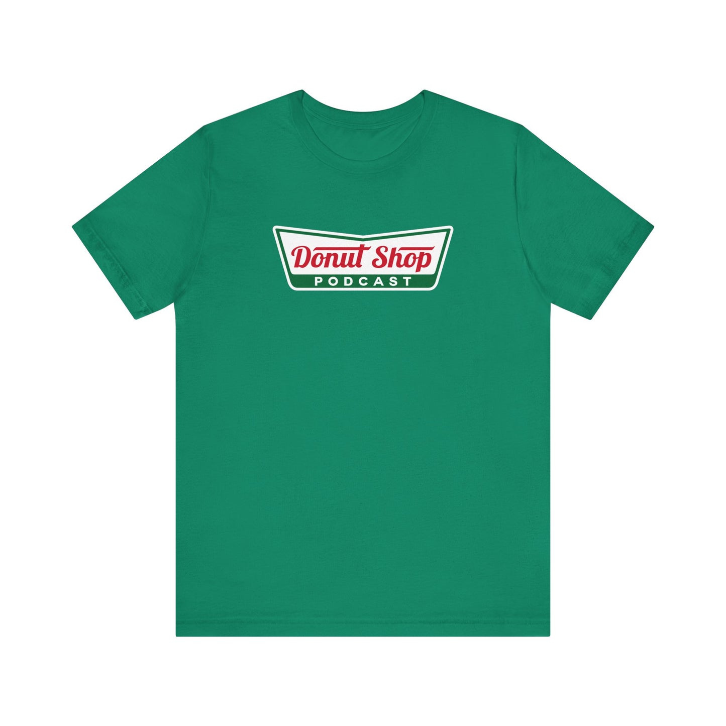 Donut Shop Podcast Unisex Jersey Tee - Parody Logo from a favorite shop