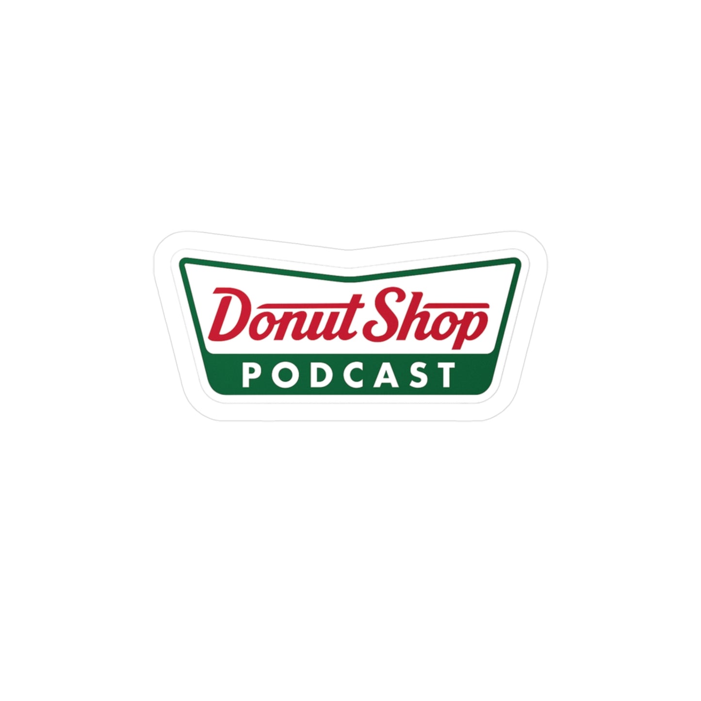 Krispy Donut Shop Podcast Stickers