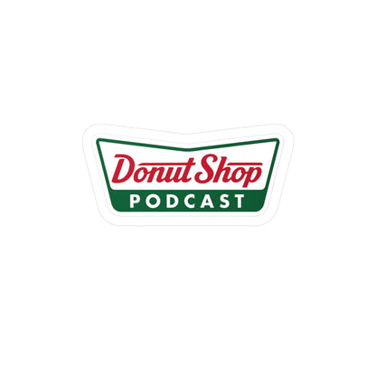 Krispy Donut Shop Podcast Stickers