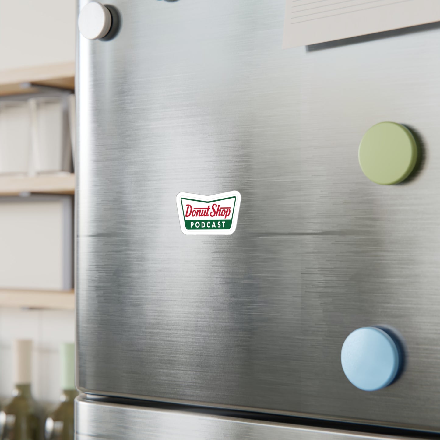 Krispy Donut Shop Podcast Stickers