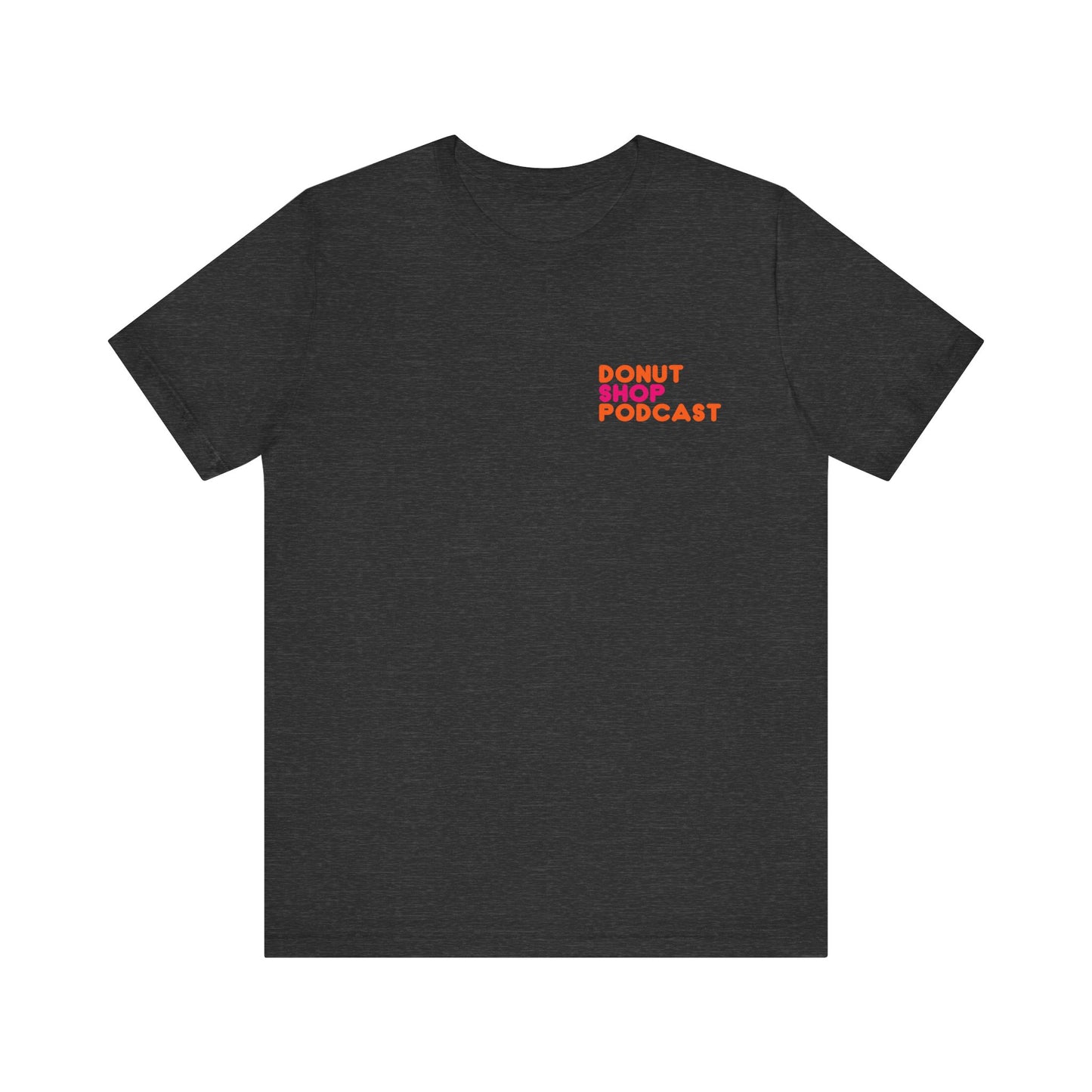 Donut Shop Podcast Unisex Jersey Tee - Parody Logo from a favorite shop