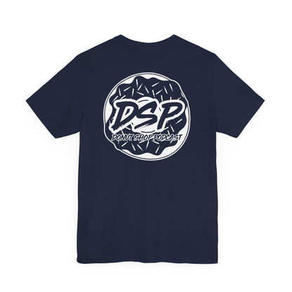 Donut Shop Podcast White Logo Shirt