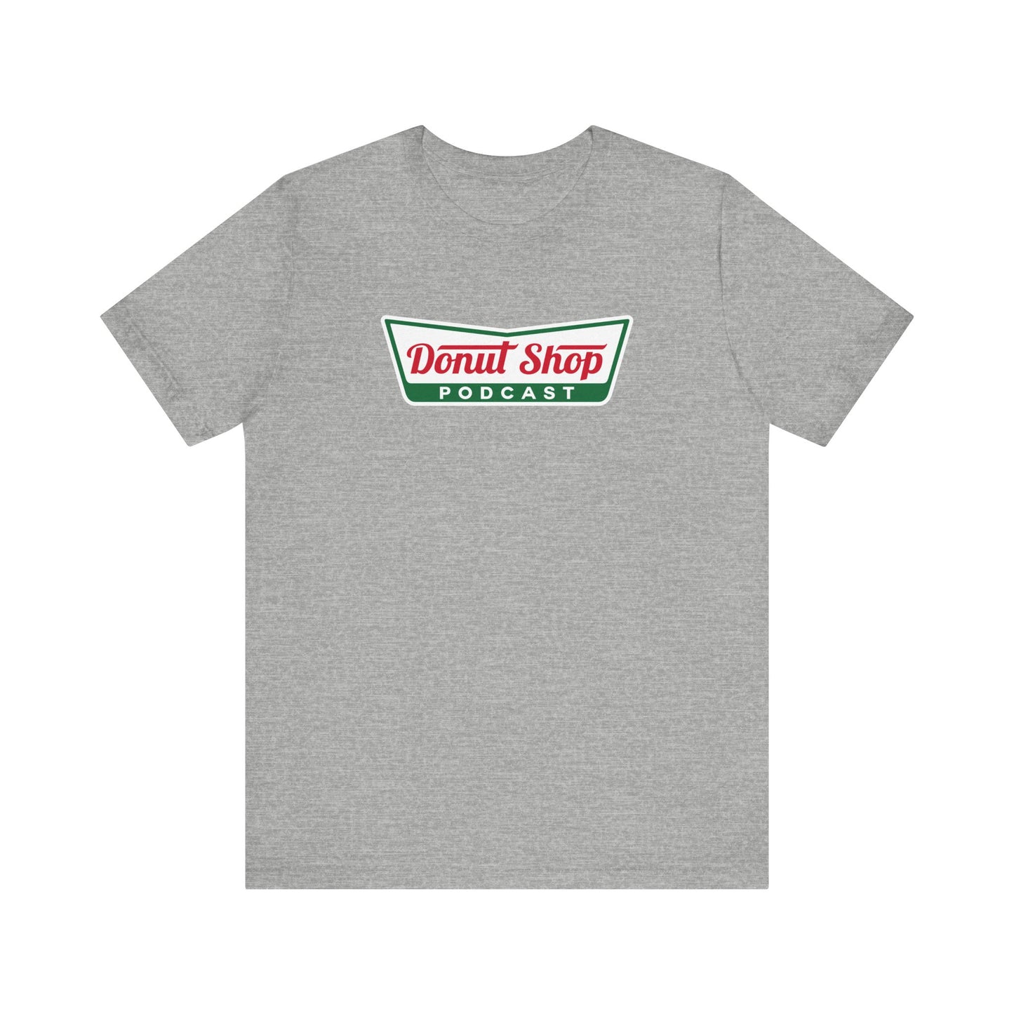 Donut Shop Podcast Unisex Jersey Tee - Parody Logo from a favorite shop