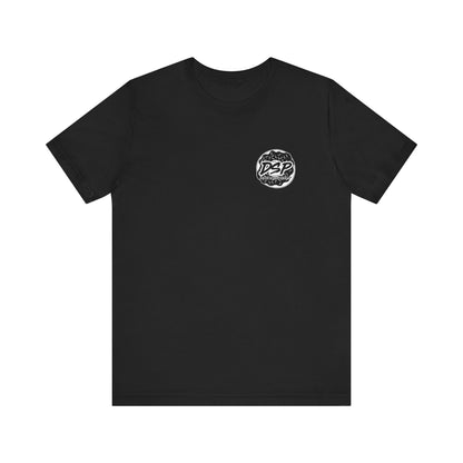 Donut Shop Podcast White Logo Shirt
