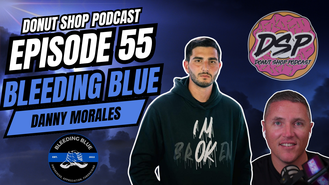 Load video: Danny Morales is a detective with Miami Dade Sheriff’s Office and creator of Bleeding Blue Inc.